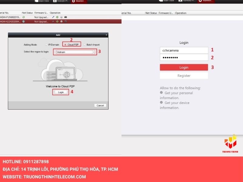 Chế độ Cloud Hik-Connect