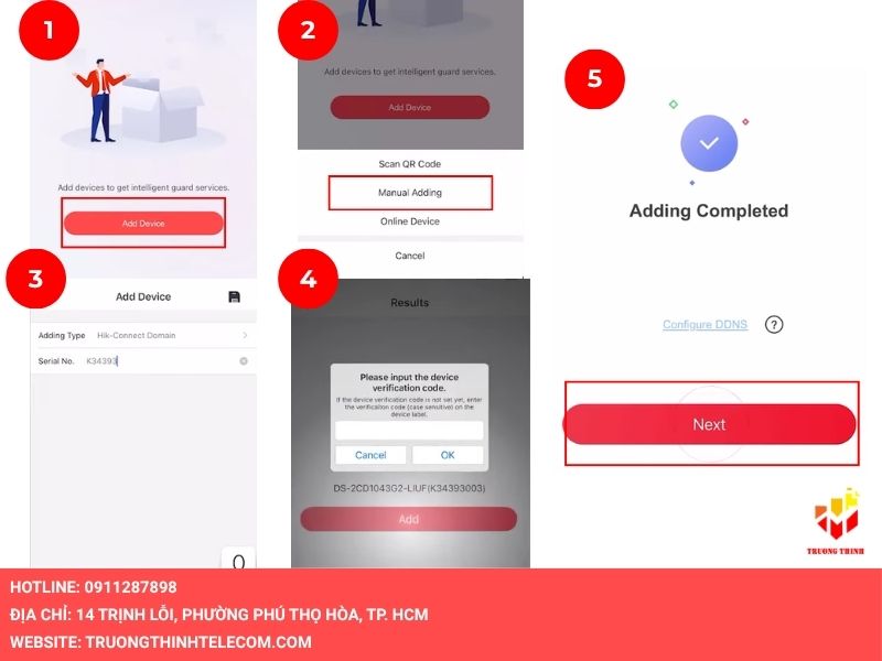 Đăng nhập Hik-Connect trên điện thoại