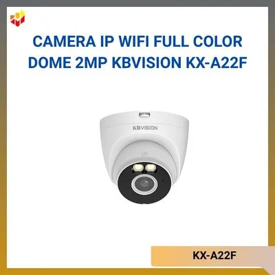 Camera IP WiFi Full Color Dome 2MP KBVision KX-A22F
