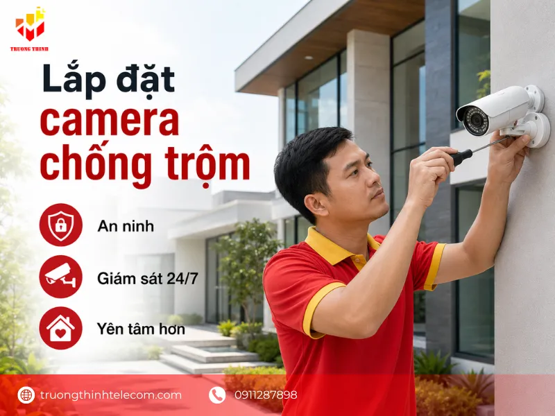 Lắp đặt camera chống trộm uy tín cho mọi không gian