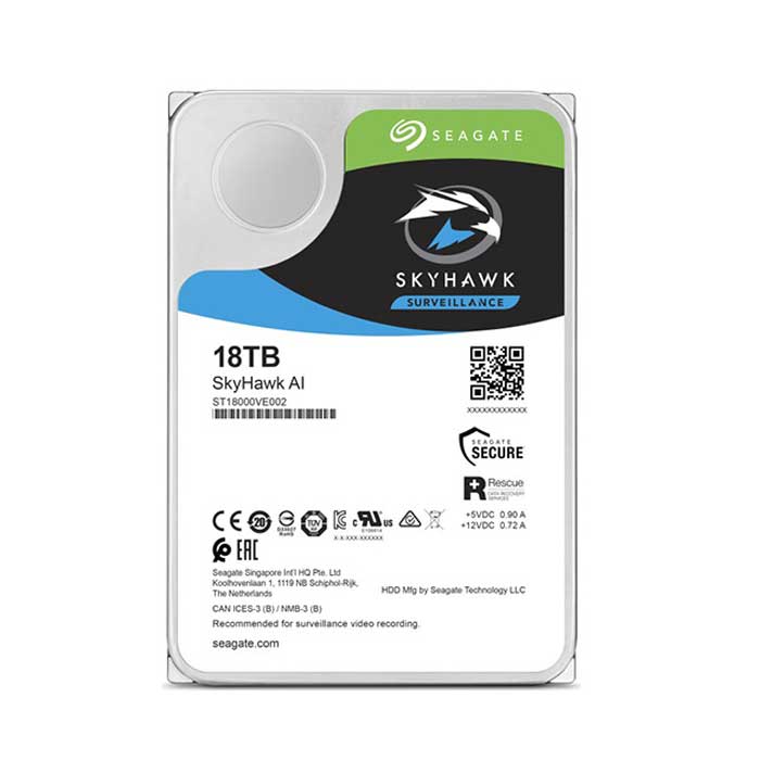 Ổ Cứng Camera Seagate Skyhawk AI 18TB (ST18000VE002)