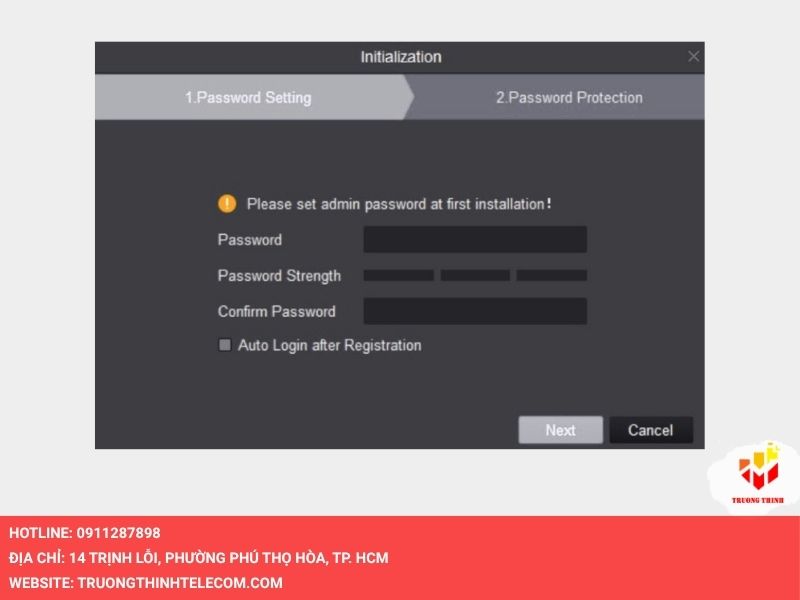 Tạo password cho camera KBVision