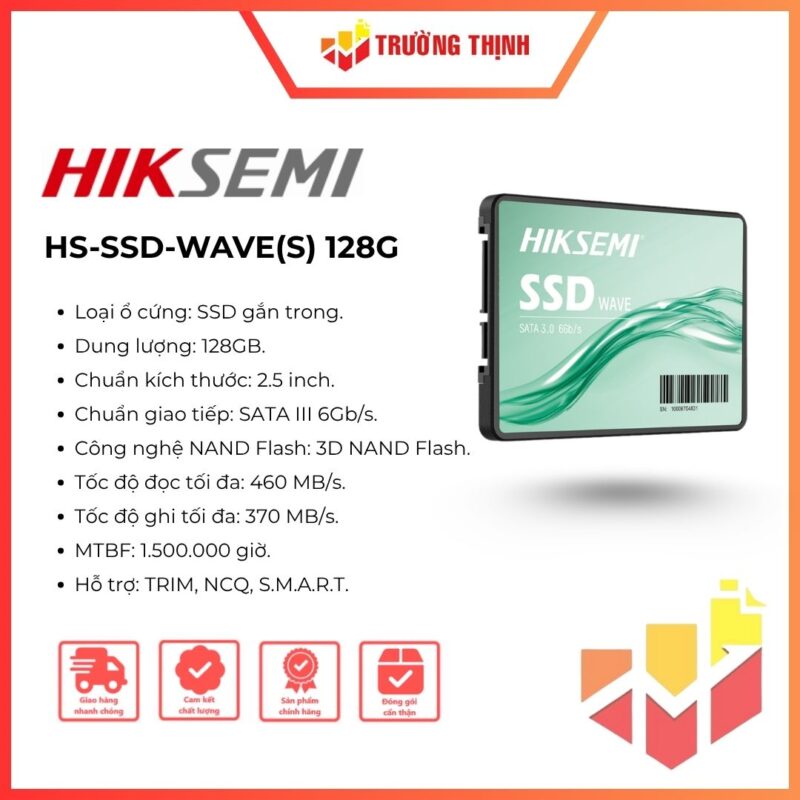Ổ cứng SSD HIKSEMI HS-SSD-WAVE(S) 128G SATA III 2.5 inch
