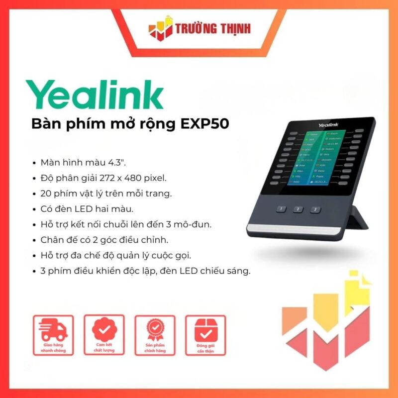 Bàn phím mở rộng Yealink EXP50