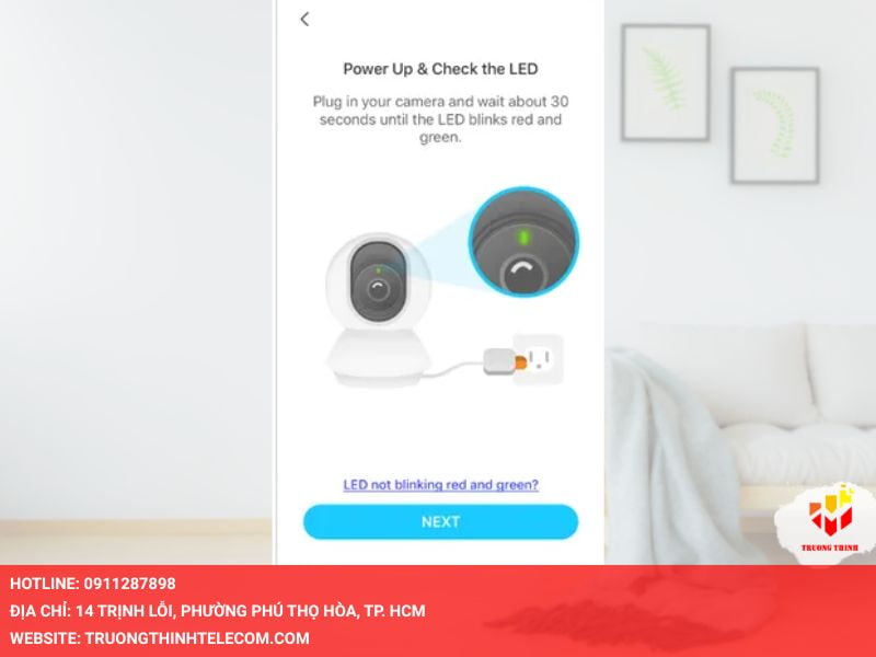 Cắm camera vào nguồn điện rồi đợi 30 giây