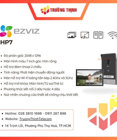 Bộ chuông cửa có hình thông minh 2K EZVIZ HP7