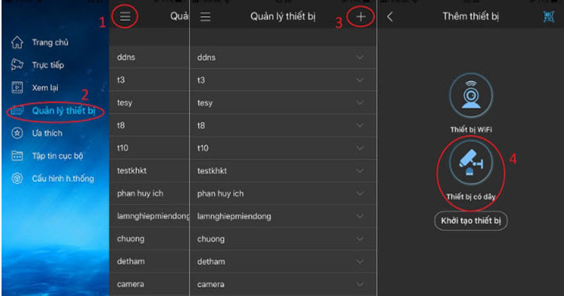 Gán vào ứng dụng KBVIEW trên điện thoại của bạn