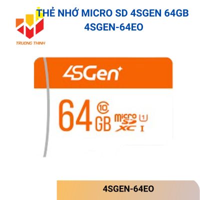 Thẻ nhớ Micro SD 4SGEN 64GB 4SGEN-64EO