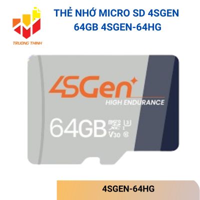Thẻ nhớ Micro SD 4SGEN 64GB 4SGEN-64HG