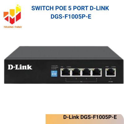 Switch PoE 5 Port D-Link DGS-F1005P-E