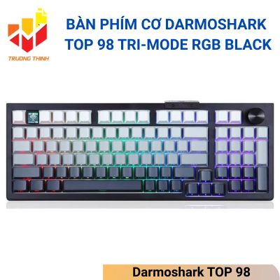 Bàn phím cơ Darmoshark TOP 98 Tri-mode RGB Black