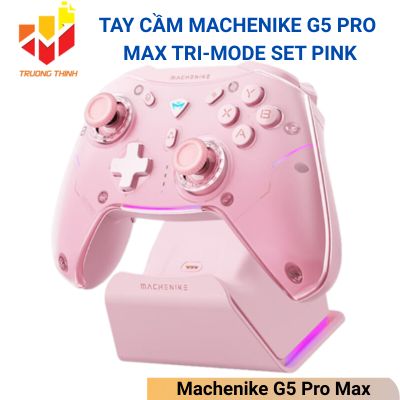 Tay cầm Machenike G5 Pro Max Tri-mode Set Pink