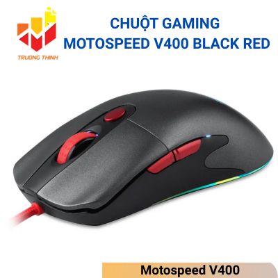 Chuột Gaming Motospeed V400 Black Red