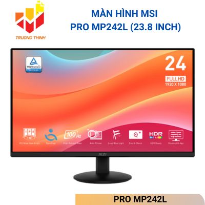 Màn Hình MSI PRO MP242L (23.8 inch-Full HD-IPS-100Hz-1ms)