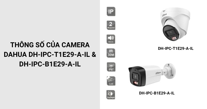 Thông số của trọn bộ 6 camera IP Dahua TT06-E29-A-IL