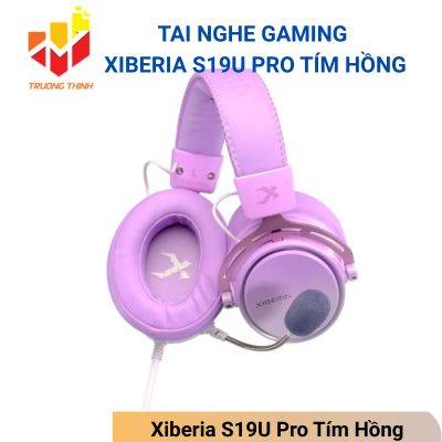 Tai nghe Gaming Xiberia S19U Pro Tím Hồng