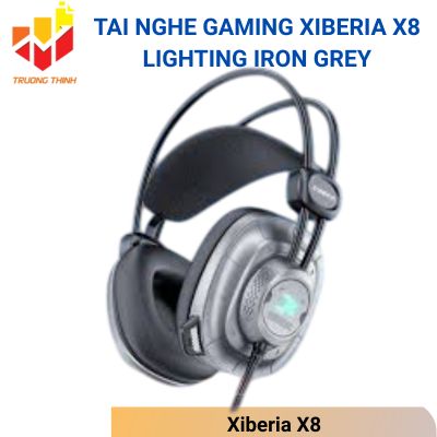 Tai nghe Gaming Xiberia X8 Virtual 7.1 Lighting Iron Grey
