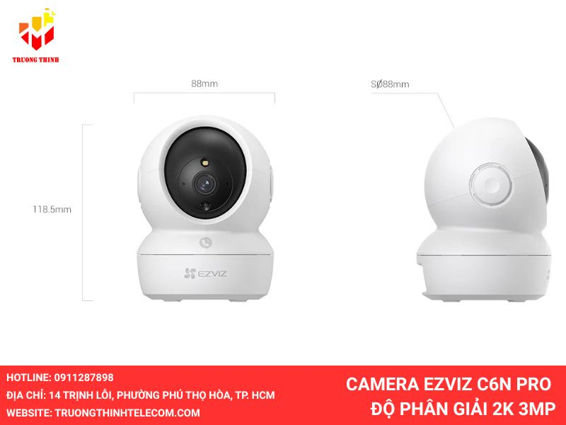 Camera EZVIZ C6N Pro Độ phân giải 2K 3MP