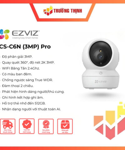 Camera Wifi thông minh Ezviz C6N Pro 3MP 2K