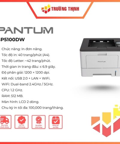 Máy in Laser đen trắng đảo mặt A4 Pantum BP5100DW Chính Hãng