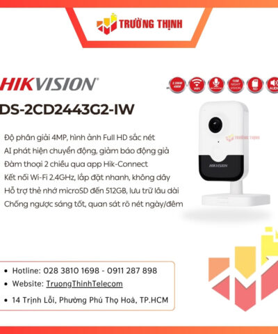 Camera mạng IP 4MP DS-2CD2443G2-IW (W)