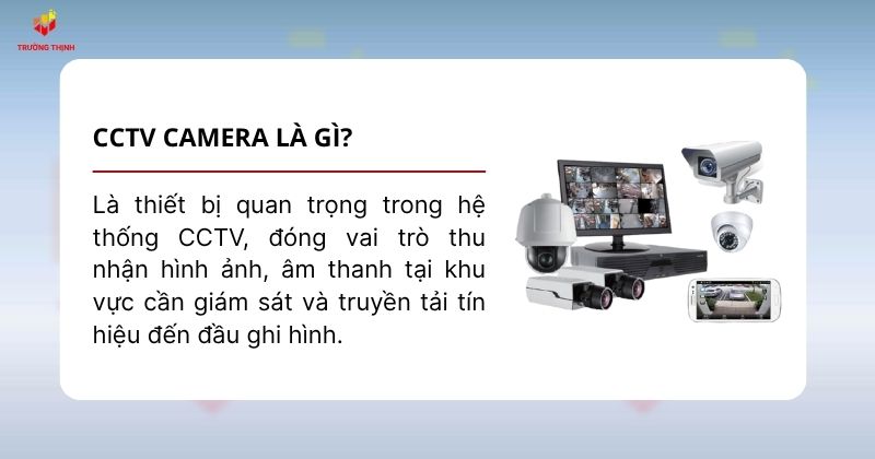 CCTV Camera là thiết bị quan trọng trong hệ thống CCTV