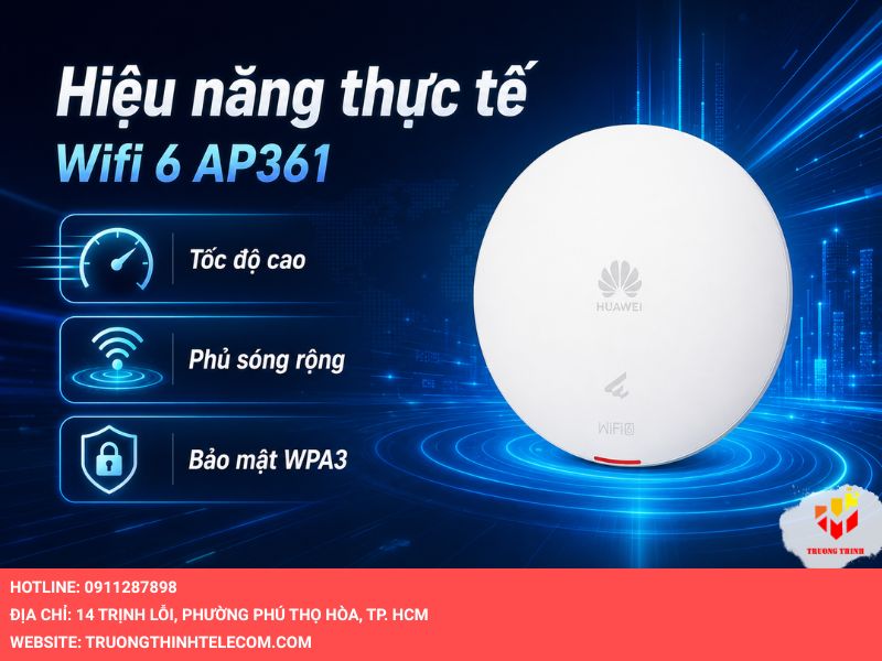 Phân tích hiệu năng thực tế của Wifi 6 AP361