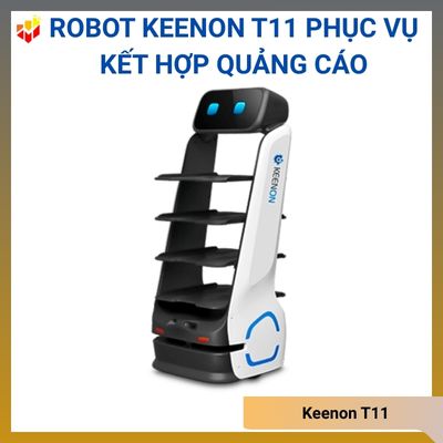 ROBOT Keenon T11 phục vụ & quảng cáo nhà hàng, siêu thị