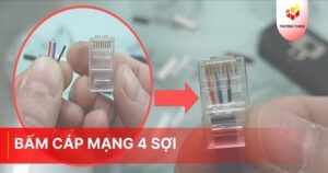 Cách bấm cáp mạng 4 sợi - Trường Thịnh Telecom