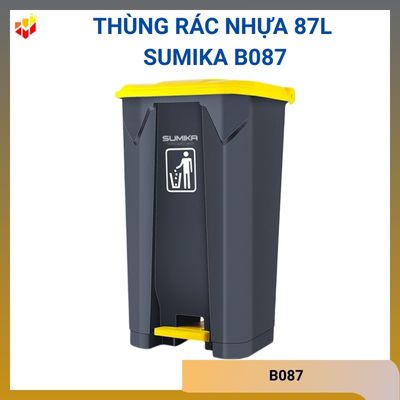 Thùng rác nhựa 87L Sumika B087