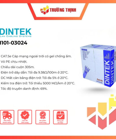 Cáp mạng ngoài trời có gel Dintek CAT.5e (1101-03024)