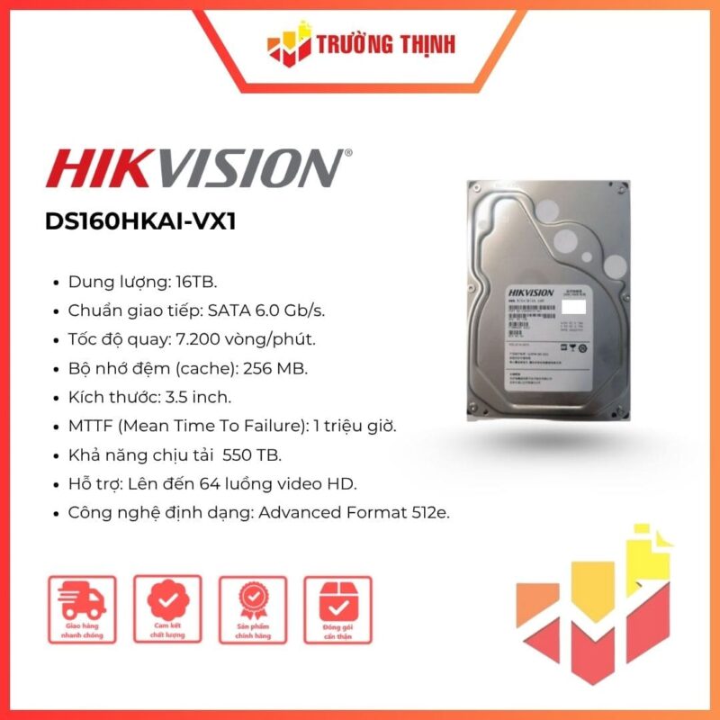 Ổ Cứng 16TB Hikvision DS160HKAI-VX1