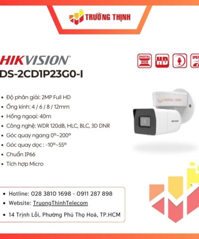 Camera quay quét IP 2MP HIKVISION DS-2CD1P23G0-I