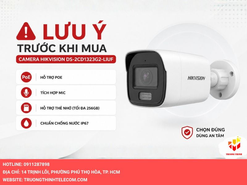 Lưu ý trước khi mua camera Hikvision DS-2CD1323G2-LIUF