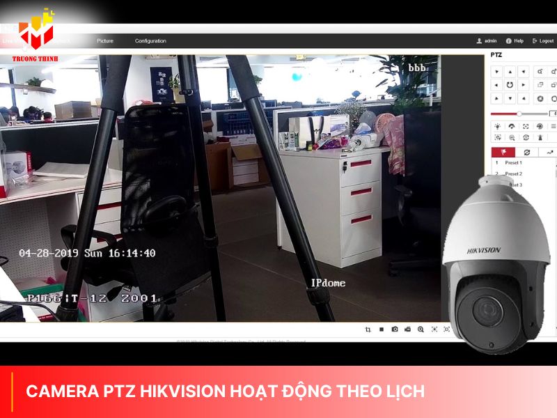 Hướng dẫn cài đặt camera PTZ Hikvision hoạt động theo lịch