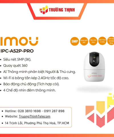 Camera Wifi quay quét IMOU IPC-A52P-PRO (Ranger 2 Pro 5MP)