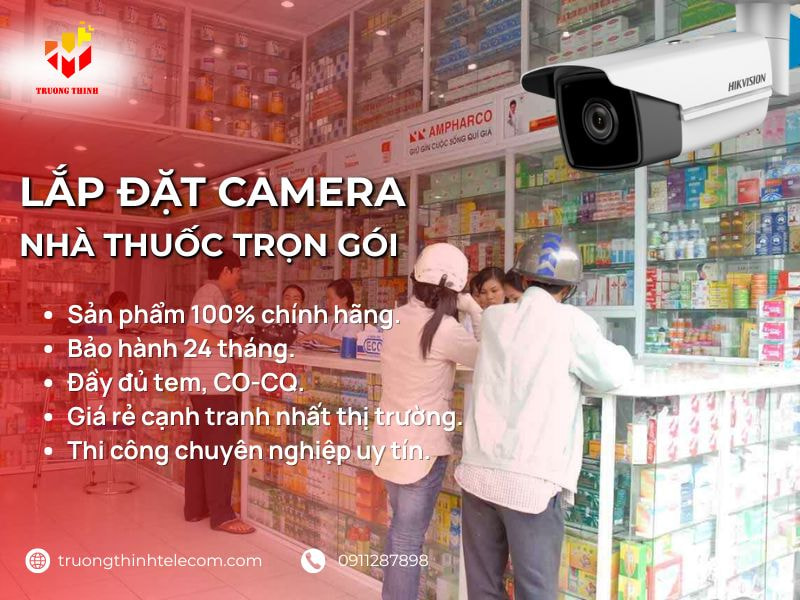 Lắp đặt camera nhà thuốc uy tín và giá tốt tại TP.HCM