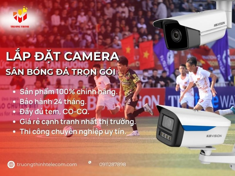 Giải pháp lắp đặt camera sân bóng đá/sân vận động chuyên nghiệp