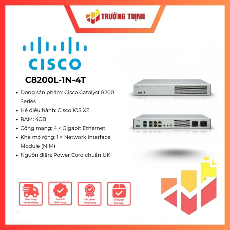 Thiết bị mạng Cisco 8200L-1N-4T Router
