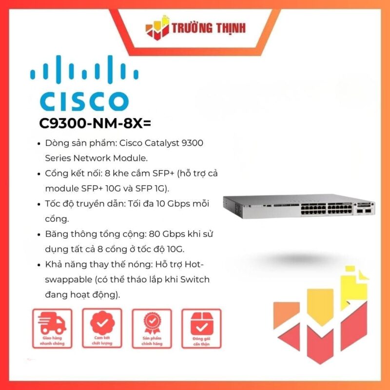 Cisco C9300-NM-8X Catalyst 9300 8x10G Network Module