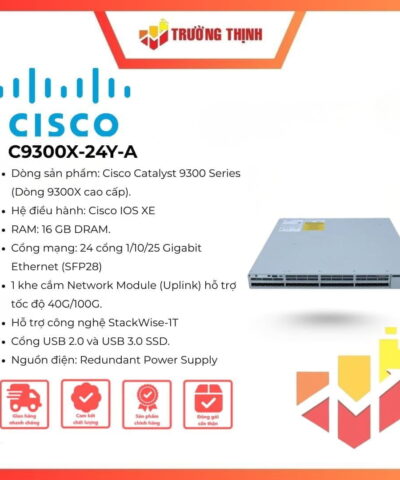 Cisco Catalyst 9300X 24x25G Fiber Switch