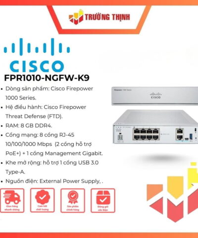 Firewall Cisco Firepower 1010 FPR1010-NGFW-K9