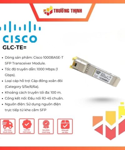Cisco GLC-TE 1000BASE-T Copper SFP Transceiver