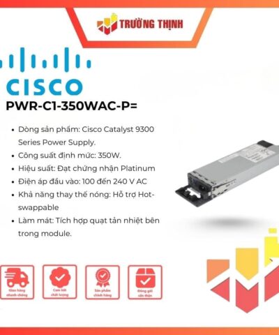 Cisco PWR-C1-350WAC-P 350W AC 80+ Platinum Power Supply