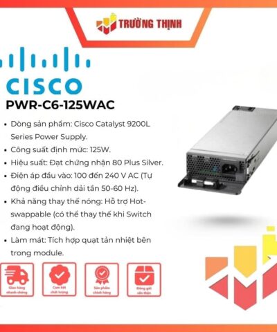 Cisco PWR-C6-125WAC 125W AC Power Supply