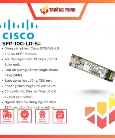Cisco SFP-10G-LR-S 10GBASE-LR SFP+ Enterprise Module