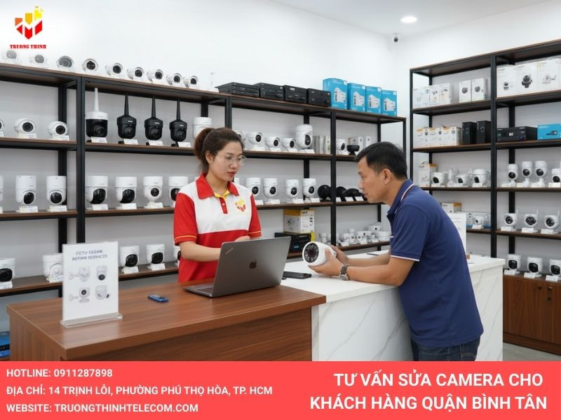 Tư vấn sửa camera cho khách hàng quận Bình Tân
