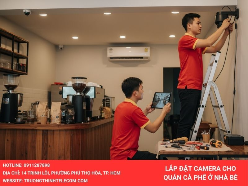 Lắp đặt camera cho quán cà phê ở Nhà Bè