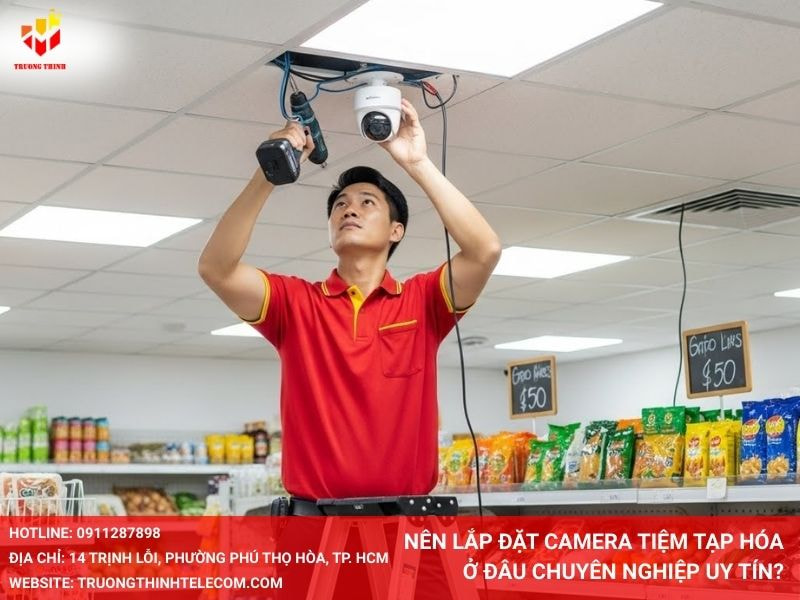 Nên lắp đặt camera tiệm tạp hóa ở đâu chuyên nghiệp uy tín?