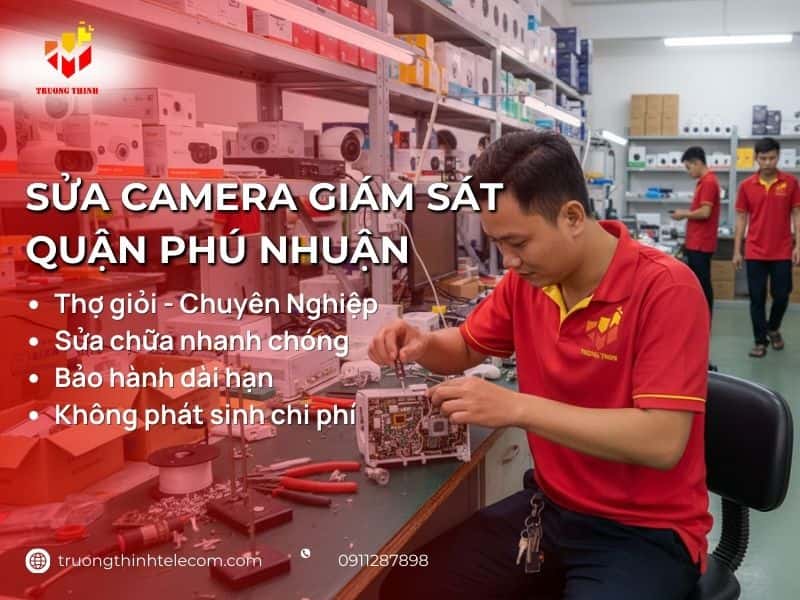 Dịch vụ sửa camera quận Phú Nhuận tận nơi giá tốt, nhanh chóng